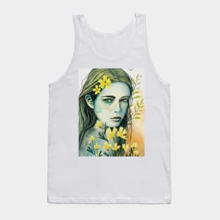 Spring woman portrait Tank Top